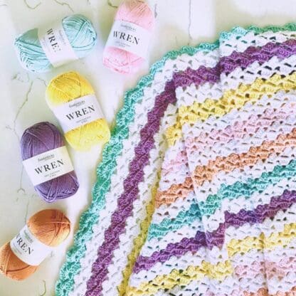 Crochet Drunken Granny Blanket - Sue Daley Designs