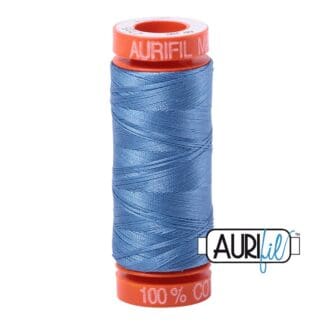 Aurifil 50wt Cotton Mako' - Light Wedgewood 2725 - 200m Spool