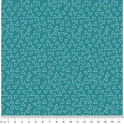 It’s Raining Cats & Dogs - Floating Triangles - Dark Teal