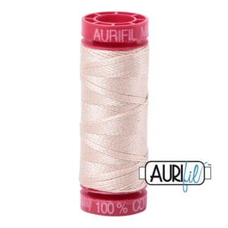 Aurifil - 12wt Cotton Mako’ - Light Sand 2000