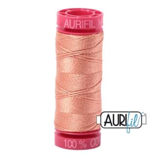 Aurifil - 12wt Cotton Mako’ - Peach 2215