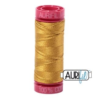 Aurifil - 12wt Cotton Mako’ - Mustard 5022