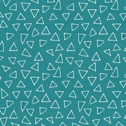 It’s Raining Cats & Dogs - Floating Triangles - Dark Teal