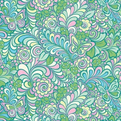 Cotton Shot Harmony - Free Motion Fantasy - Mint