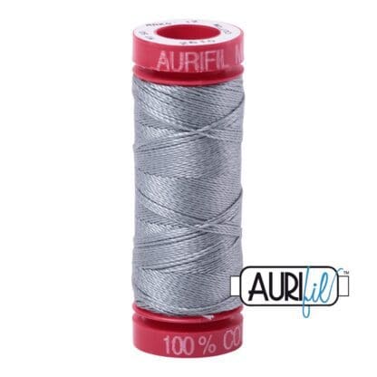 Aurifil - 12wt Cotton Mako’ - Light Blue Grey 2610