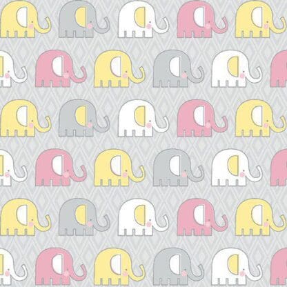 Adorable Elephant - Pink/Grey