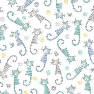 Adorable Alphabet - Adorable Tigers - Teal/White