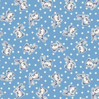 Aunt Grace Sew Charming - Bunnys - Blue