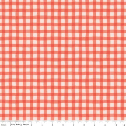 Sweet Picnic - Gingham - Poppy