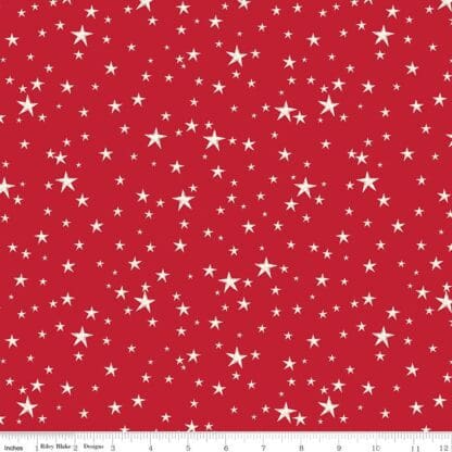 Old Fashioned Christmas - Stars - Red