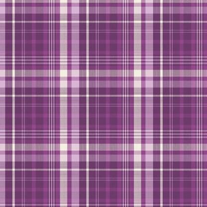 Cats n Quilts - Plaid Happy - Fuchsia