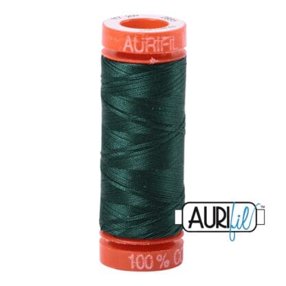 Aurifil 50wt Cotton Mako' - Medium Spruce 2885 - 200m Spool