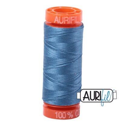 Aurifil 50wt Cotton Mako' - Wedgewood 4140 - 200m Spool