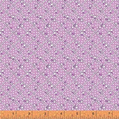 Storybook ‘22 - Tulips on Plaid - Purple