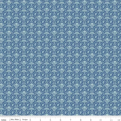 Calico - Wallpaper - Denim