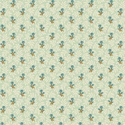 Sienna - Floral Stripe - Teal