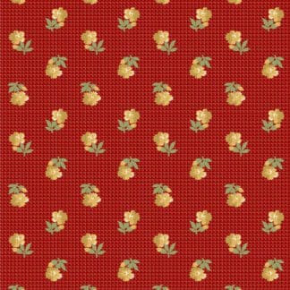 Villa Flora - Checker Flower - Red