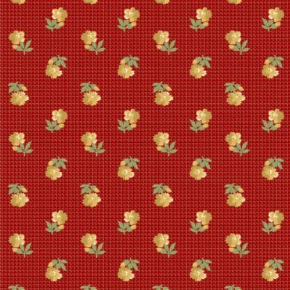 Villa Flora - Checker Flower - Red