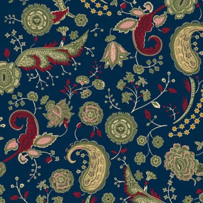 Vintage Charm - Paris Paisley - Navy