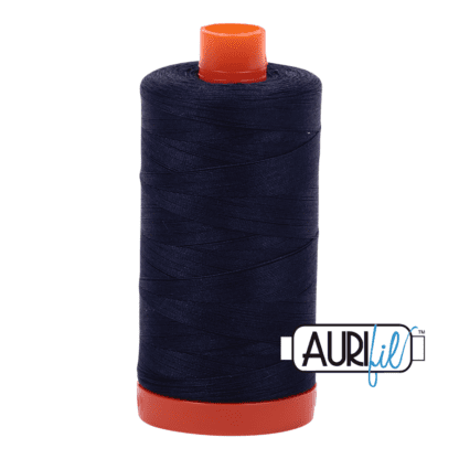 Aurifil 50wt Cotton Mako' - Very Dark Navy 2785 - 1300m Spool