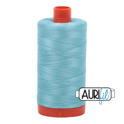 Aurifil 50wt Cotton Mako' - Light Turquoise 5006 - 1300m Spool